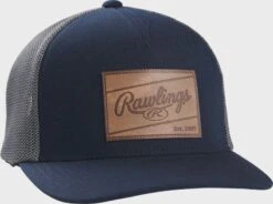 Rawlings Leather Patch Mesh Snapback Hat -Rawlings Shop RSGLPH N 5