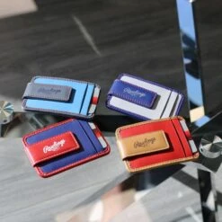 Rawlings "Pop" Baseball Stitch Front Pocket Wallet -Rawlings Shop RW80009 101